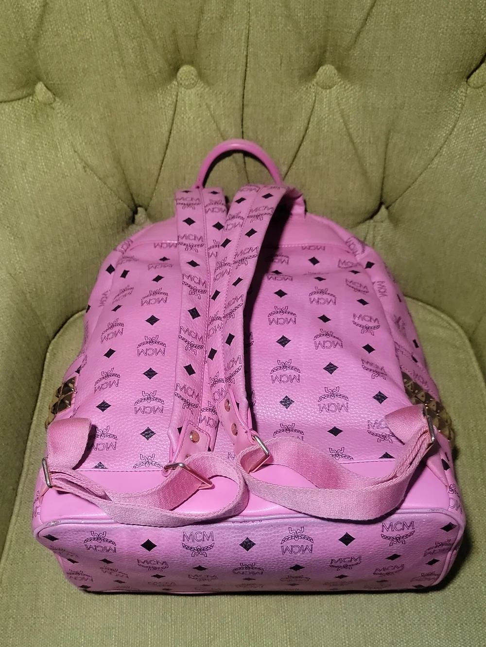 MCM Studdard  Pink Backpack